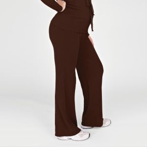 Love2wait - Pants knit brown