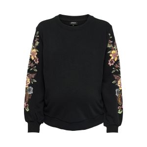 Only Maternity - sweater Conny black flower print additional image 1