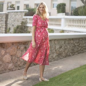 bruiloft zwangerschaps feestjurk