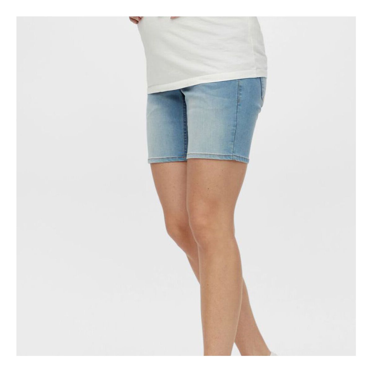 Above the knee denim shorts store