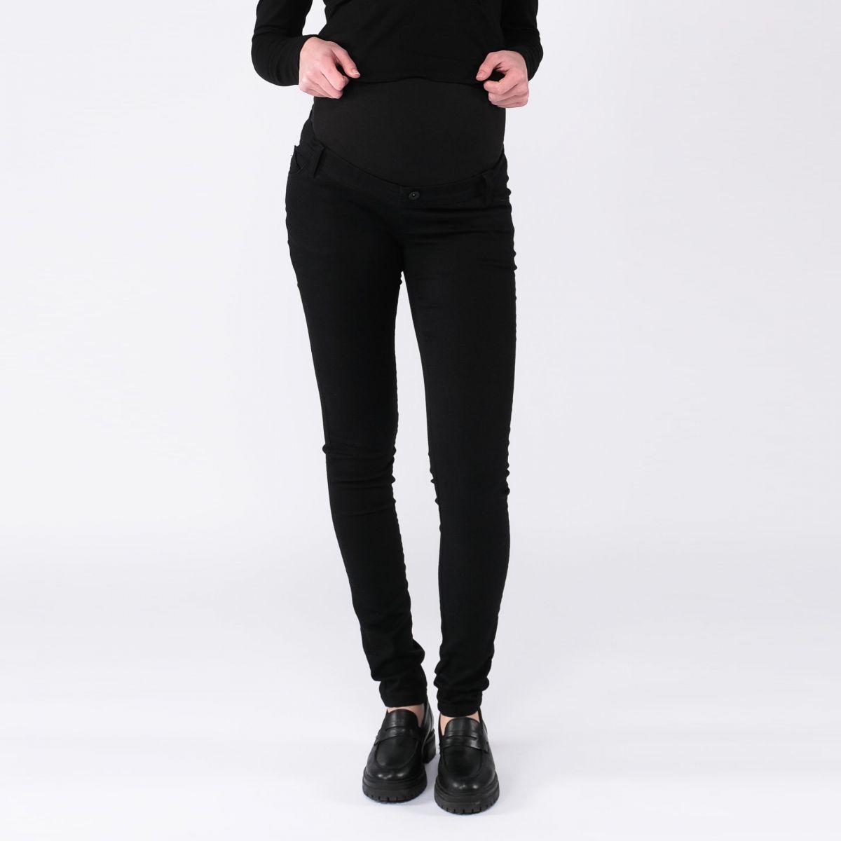 majoor nog een keer Maan oppervlakte LOVE2WAIT - zwangerschapsbroek Sophia skinny superstretch zwart -  Bellyfashion.nl