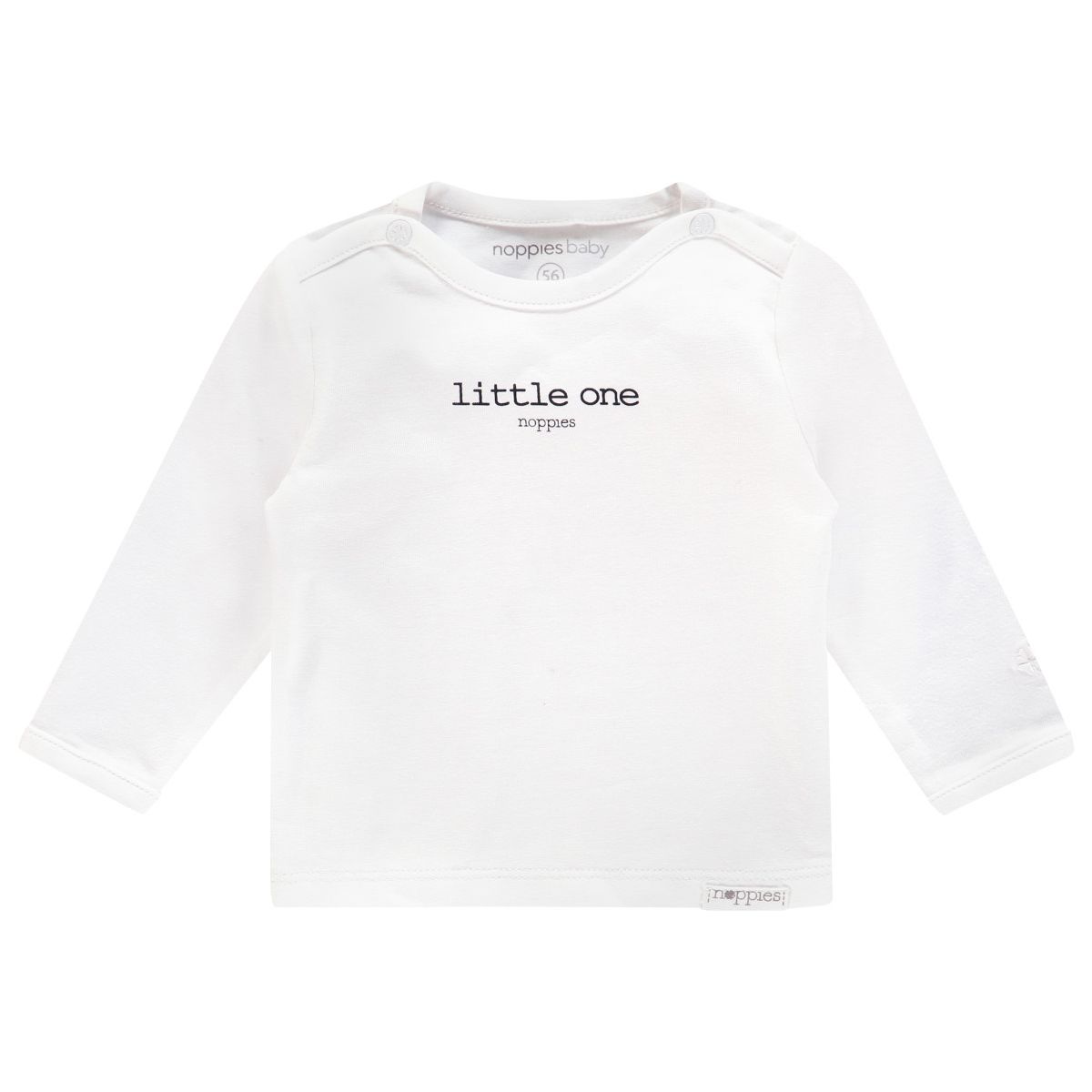 Vervormen oppervlakkig automaat NOPPIES BABY - babyshirt white text - Bellyfashion.nl